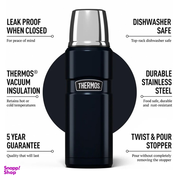 فلاسک ترموس مدل KING گنجایش 0.47 لیتر