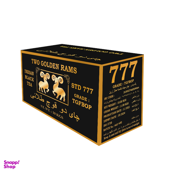 چای سیاه شکسته سوپر زرین دو قوچ وزن 10 کیلوگرم