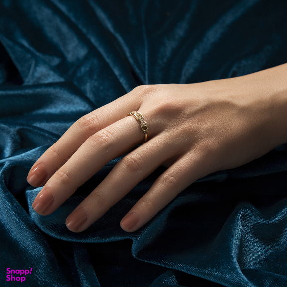 انگشتر طلا 18 عیار زنانه جواهری سون کد 3349