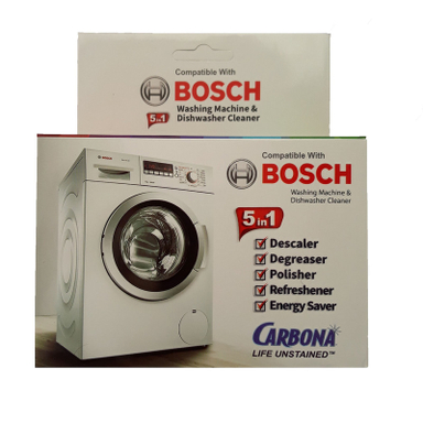 جرم گیر ماشین لباسشویی و ظرفشویی کاربونا مدل B50 وزن 250 گرم بسته 5 عددی