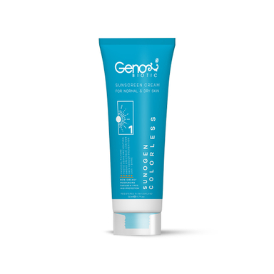 کرم ضد آفتاب بی رنگ ژنوبایوتیک مدل سانوژن SPF50 حجم 50 میلی لیتر