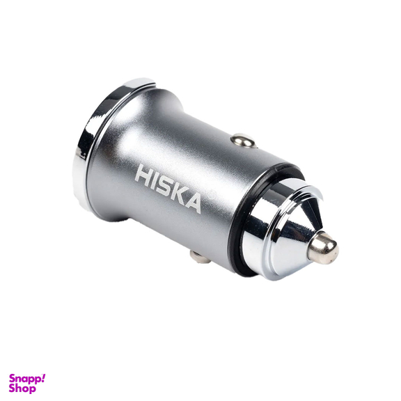 شارژر فندکی هیسکا مدل HCC-306 به همراه کابل تبدیل  USB-C