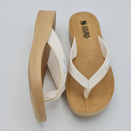 دمپایی زنانه شیما مدل جمیرا کد 074 رنگ سفید