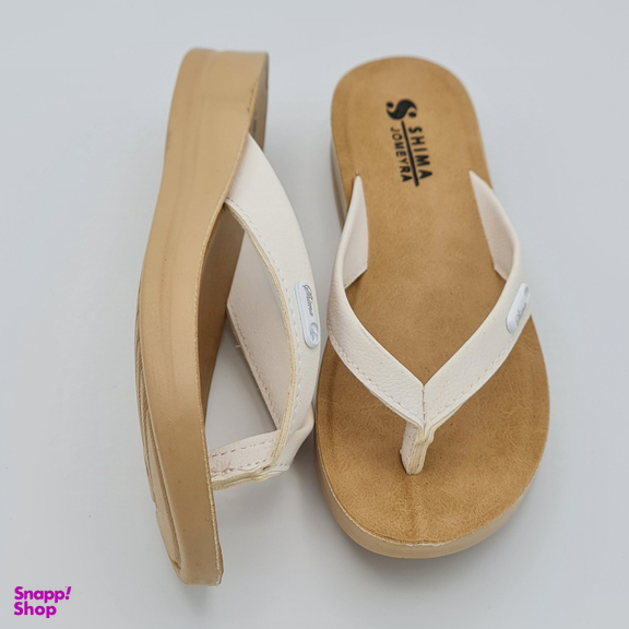 دمپایی زنانه شیما مدل جمیرا کد 074 رنگ سفید