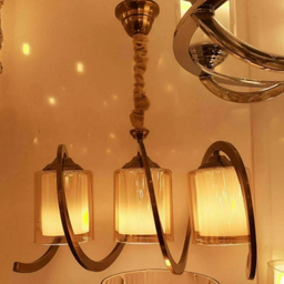 لوستر سه شعله نورهام مدل فنرى ۳