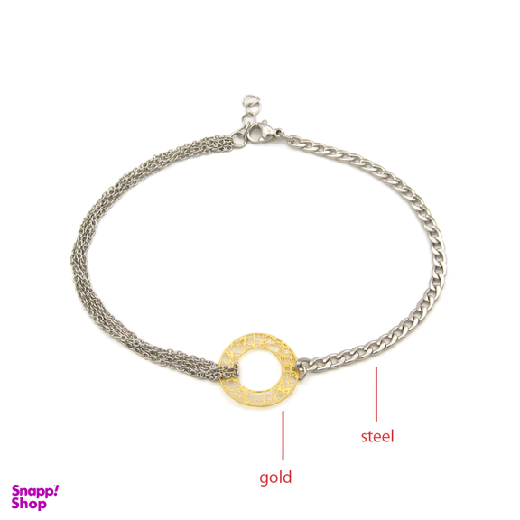 پابند طلا 18 عیار زنانه مانچو مدل ag007