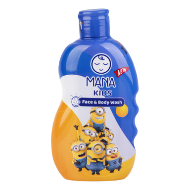 شامپو صورت و بدن کودک مانا مدل مینیون حجم 400 میلی لیتر