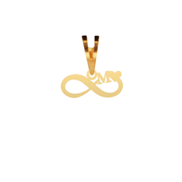 پلاک گردنبند طلا 18 عیار زنانه شمیم گلد گالری مدل حرف M کد P-44