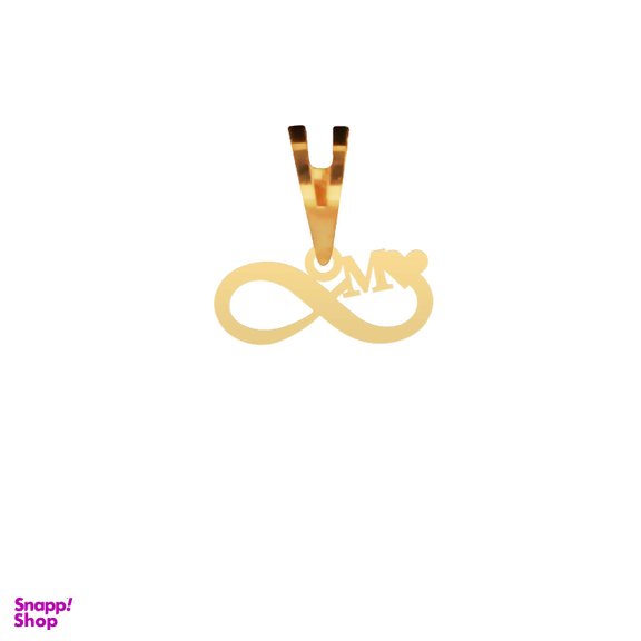 پلاک گردنبند طلا 18 عیار زنانه شمیم گلد گالری مدل حرف M کد P-44