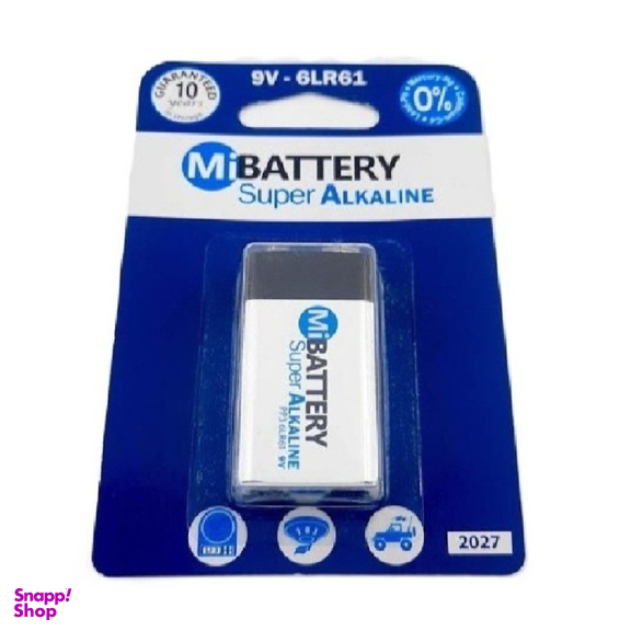 باتری کتابی سوپر آلکالاین Mi Battery 9v کد 6LR61