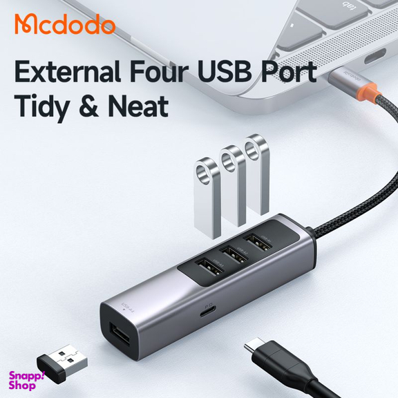 هاب 5 پورت USB-C مک دودو مدل HU-1120