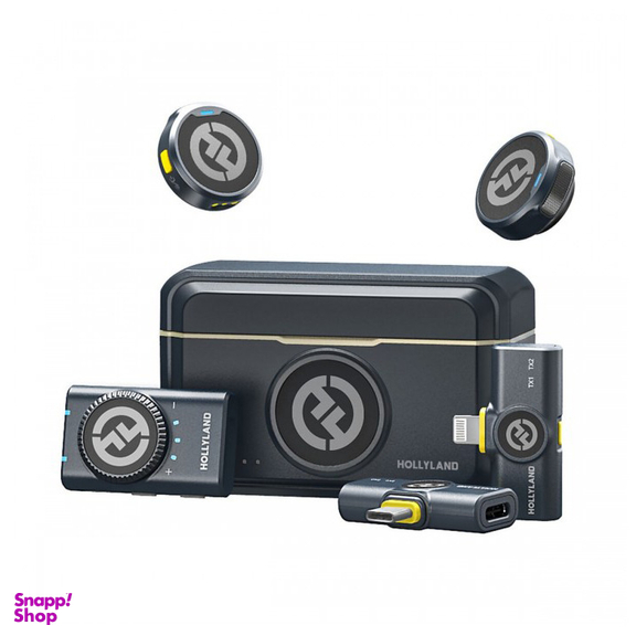 ست کمبو میکروفون بی سیم طرح هولی لند مدل LARK M2 DUO
