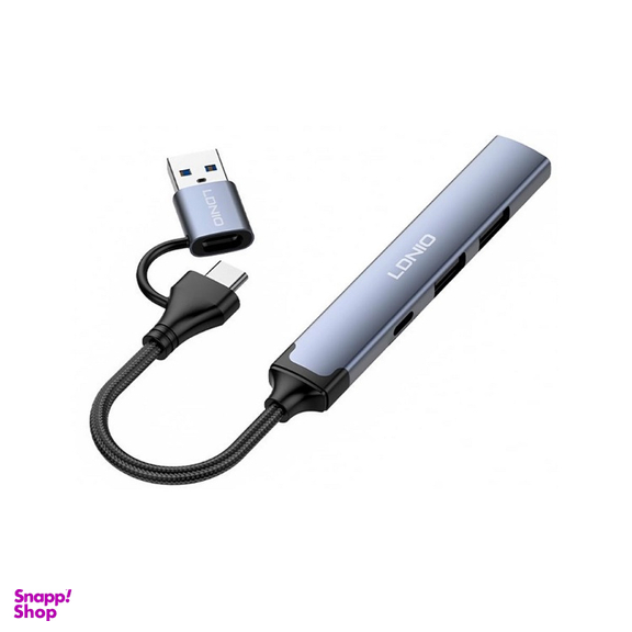 USB هاب 4 پورت USB/Type-C الدینیو مدل DS-64C