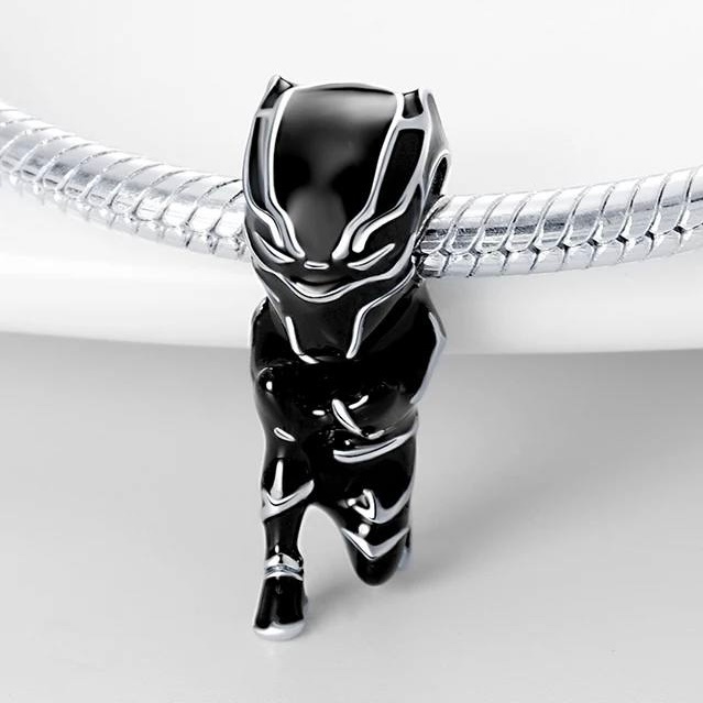 آویز نقره زنانه پاندورا مدل پلنگ سیاه 6535