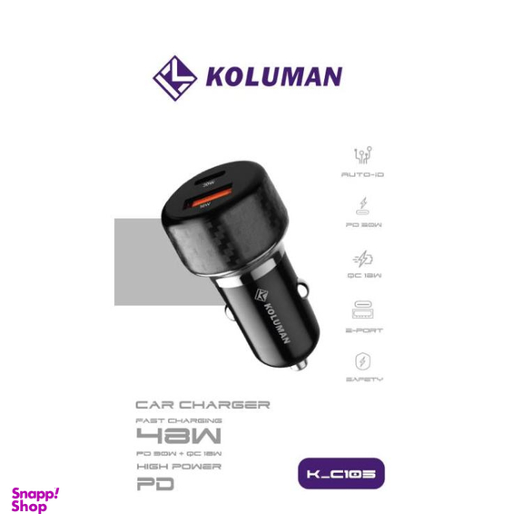 شارژر فندکی موبایل کلومن مدل K-C105 30W