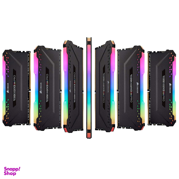 رم دسکتاپ تک کاناله کورسیر مدل VENGEANCE RGB 3200MHz ظرفیت 16 گیگابایت