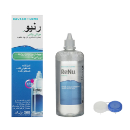 محلول شستشوی لنز رنیو مدل مولتی پلاس حجم 360 میلی لیتر