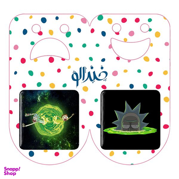مگنت خندالو مدل ریک و مورتی کد 32163215 مجموعه 2 عددی