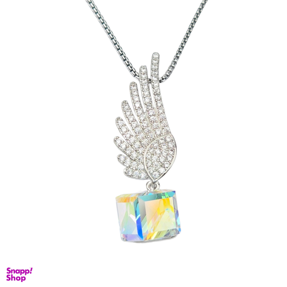 گردنبند زنانه سواروسکی طرح بال فرشته کد swar577