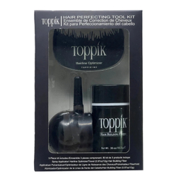 پودر پشت کننده مو تاپیک مدل FIBER وزن 10 گرم رنگ جوگندمی به همراه شانه و سری پودر پاش