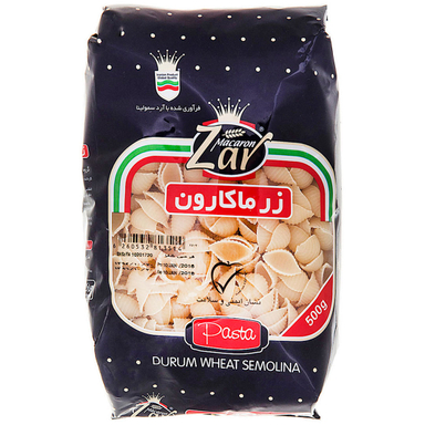 ماکارونی شلز زر ماکارون وزن 500 گرم