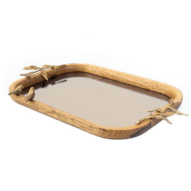 سینی گلد کیش مدل آینه ای کد GK829508