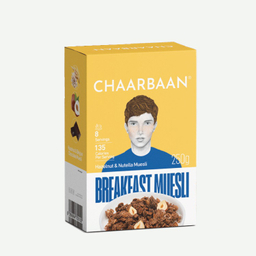 موسلی صبحانه فندق نوتلا چاربان وزن 250 گرم