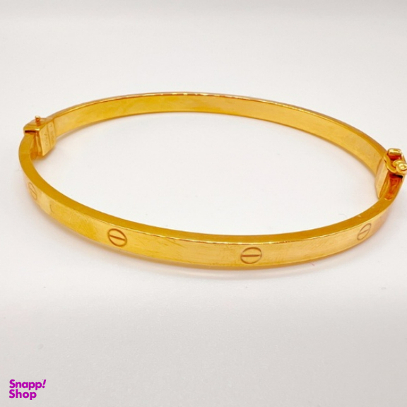 بنگل طلا 18 عیار زنانه مدل کارتیه لاو کد 04