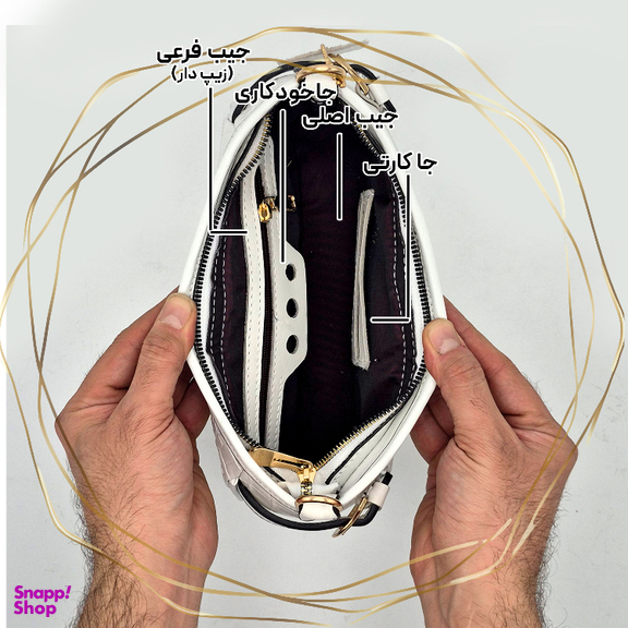 کیف چرم طبیعی زنانه کروکو مدل fateh 119