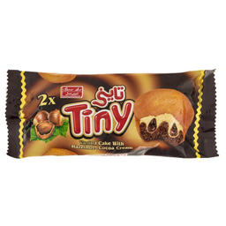 کیک تاینی با مغز کرم فندق شیرین عسل وزن 60 گرم بسته ۳۶ عددی