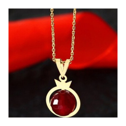 پلاک گردنبند طلا زنانه 18 عیار انار یلدا کد متیس