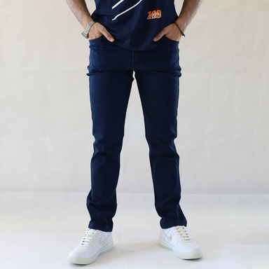 شلوار جین مردانه کد 8511 رنگ سرمه ای