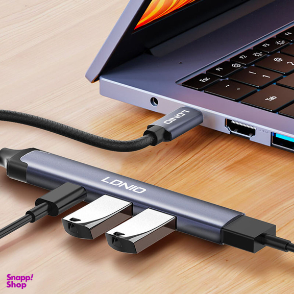 هاب 4 پورت USB-C الدینیو مدل DS-34C