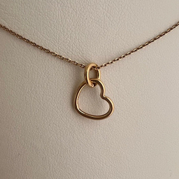 آویز گردنبند طلا 18 عیار زنانه مدل قلب کد 00345