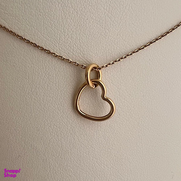 آویز گردنبند طلا 18 عیار زنانه مدل قلب کد 00345