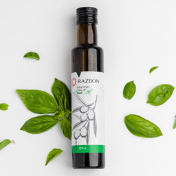 روغن زیتون فرابکر رزبن حاوی عصاره طبیعی ریحان حجم 250 میلی لیتر