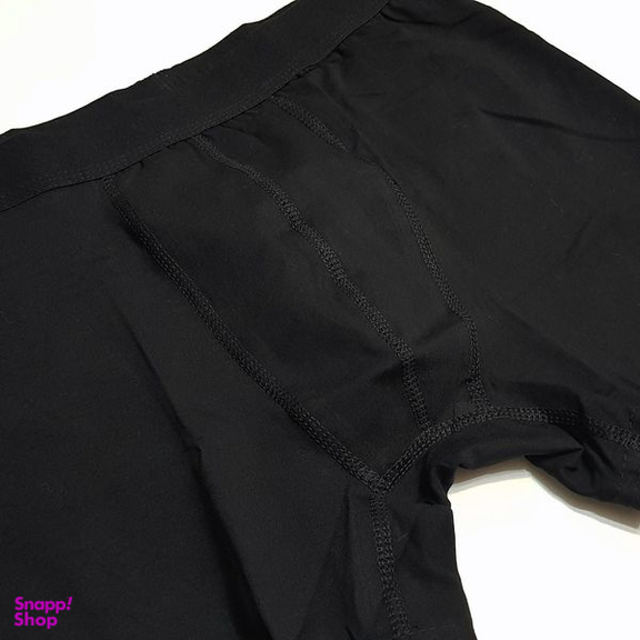 شورت مردانه یوکی مدل پادار نخی کد 4882 رنگ مشکی