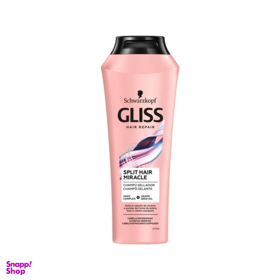 شامپو تقویت کننده و ترمیم کننده مو گلیس مدل Split Hair Miracle حجم 500 میلی لیتر