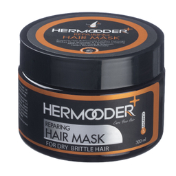 ماسک مو هرمودر مدل SOY PROTEIN مناسب موهای خشک و آسیب دیده حجم 300 میلی لیتر