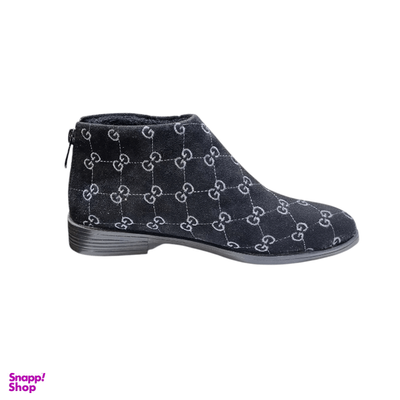 نیم بوت زنانه طرح گوچی پشت زیپ کد 9093