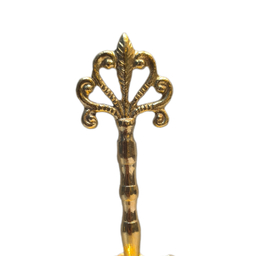 شیرینی خوری دو طبقه برنجی طرح طاووس