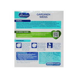 پودر شست و شوی قوی پرده دکتر بکمن مدل Gardinen Weiss وزن 120 گرم