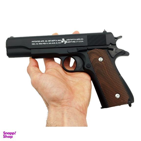 تفنگ بازی کلت فلزی ایر سافت گان کد C1911A+