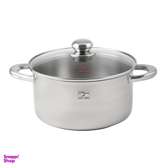 قابلمه پارس استیل کف سه لایه کد 240 سایز 24