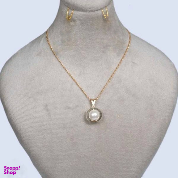 گردنبند طلا 18 عیار زنانه اپال گلد مدل مرواریدی 0170 0169