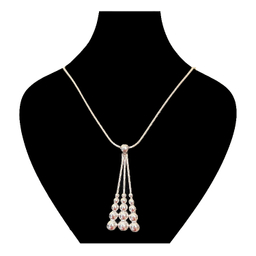 گردنبند نقره زنانه گیرا مدل G1026-ball tassel