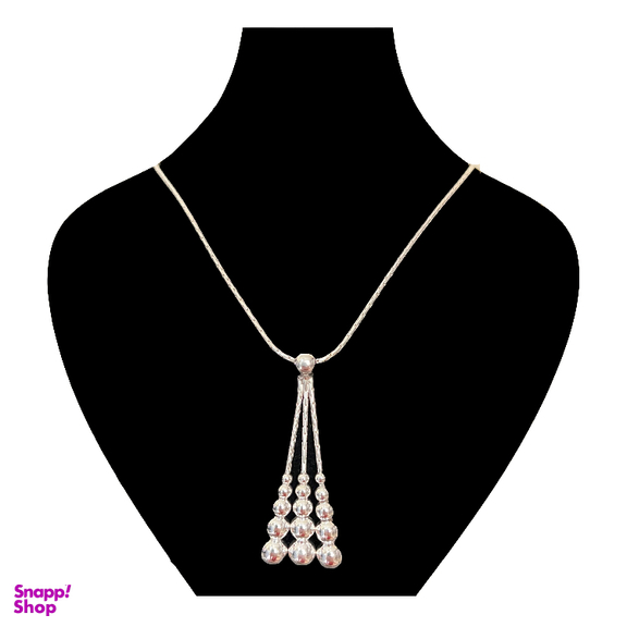 گردنبند نقره زنانه گیرا مدل G1026-ball tassel