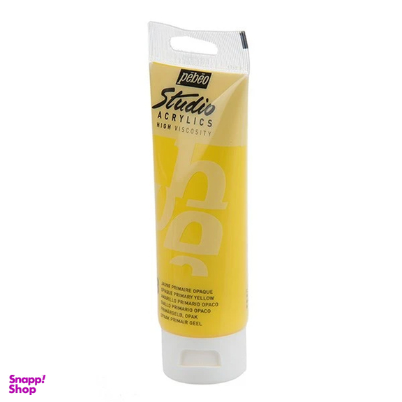رنگ اکریلیک پبیو مدل studio شماره 48 opaque primary yellow حجم 100 میلی لیتر
