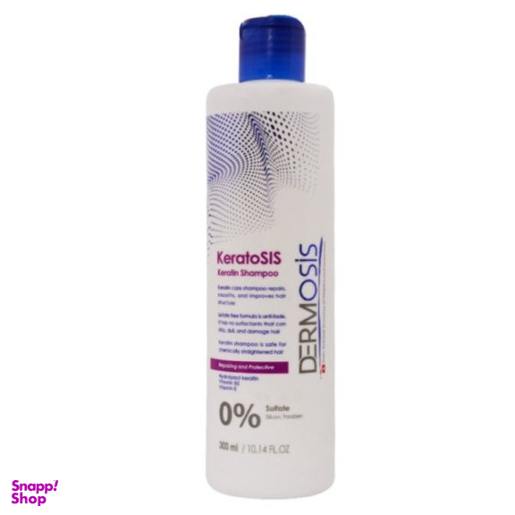 شامپو تقویت کننده و ترمیم کننده مو درموسیس مدل KeratosIs حجم 300 میلی لیتر