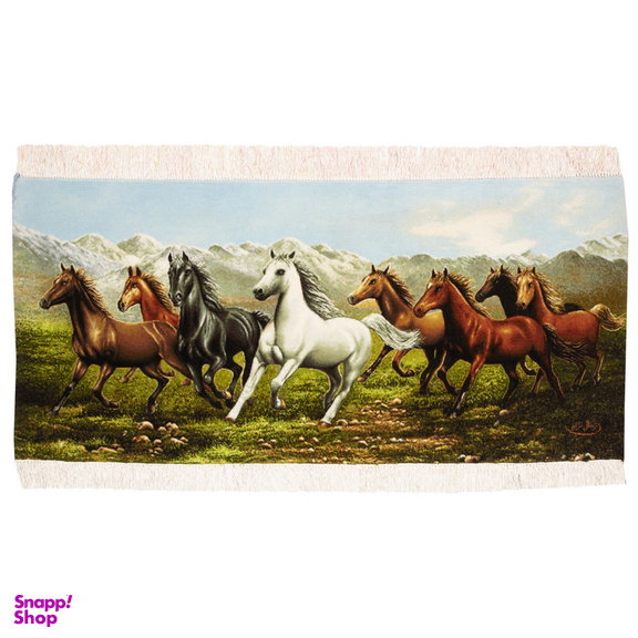 فرش دستباف دیوارکوب سی پرشیا مدل گله اسب کد 903366 سایز 123×56 سانتی متر